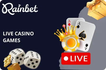 Rainbet live casino blackjack and video poker